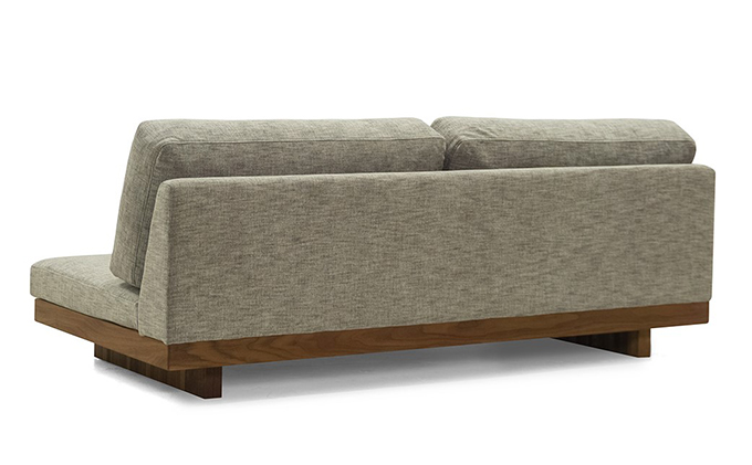 デニッシュ ソファ 3S180WN FLORUS シルバー 【配達不可：離島】 家具 インテリア ウォールナット 送料無料 座クッション くつろぐ ゆったり シンプル 