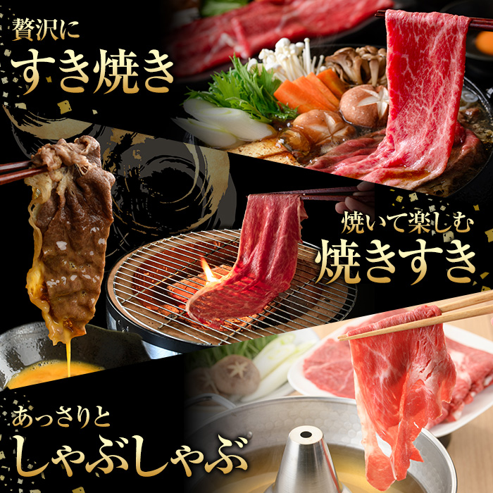 鹿児島県阿久根市のふるさと納税 黒毛和牛カタ(ウデ)スライス(約600g)国産 牛肉 赤身 カタ肉 肩肉 ウデ肉 スライス肉 ウデスライス 薄切り しゃくし すき焼き すきやき しゃぶしゃぶ おかず 個包装 冷凍配送【スターゼン】akn042-02
