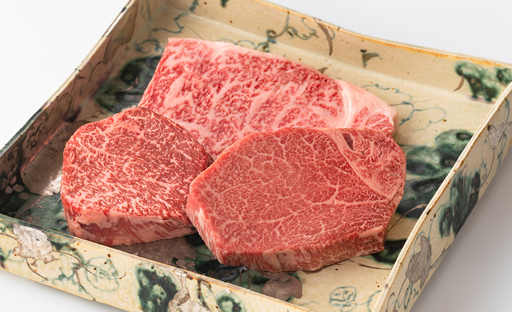 【寛閑観】近江牛　厳選ステーキ3種セット 440g【冷蔵】【FR17W】