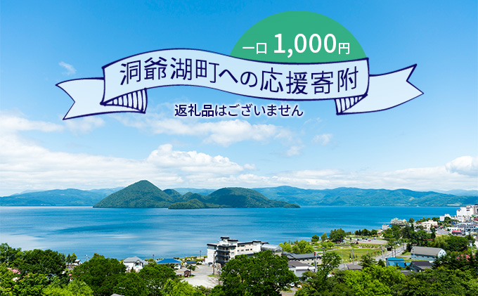 洞爺湖町 寄附のみの応援受付 1,000円コース（返礼品なし 寄附のみ 1000円） 支援 自治体支援 お礼の品なし 北海道 洞爺湖町の発展 ふるさと応援 ふるさと支援 