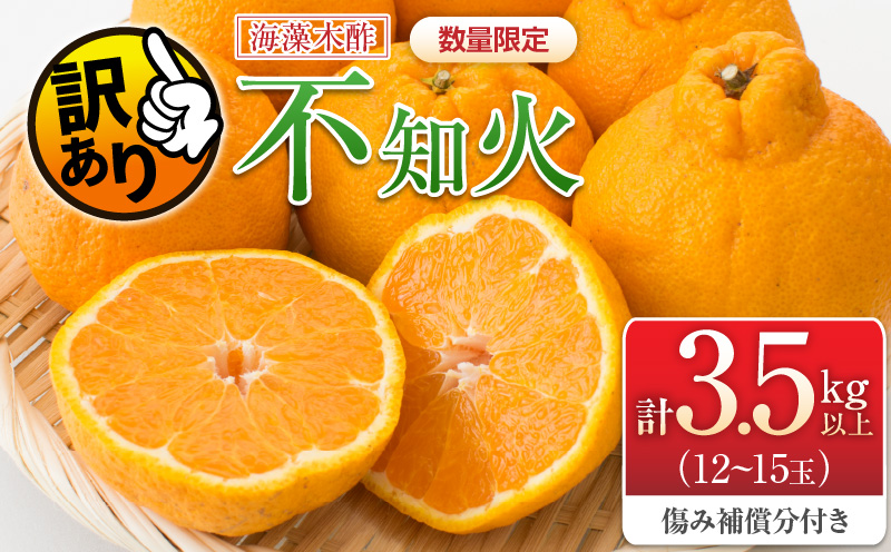 先行予約 訳あり 海藻木酢 不知火 計3.