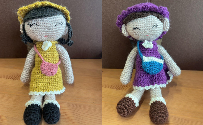 もちこ　編みぬいぐるみ　人形　かぎ編み ハンドメイド chocodoll ✿︎ ちょこどーる イチゴチョコのあみぐるみドール