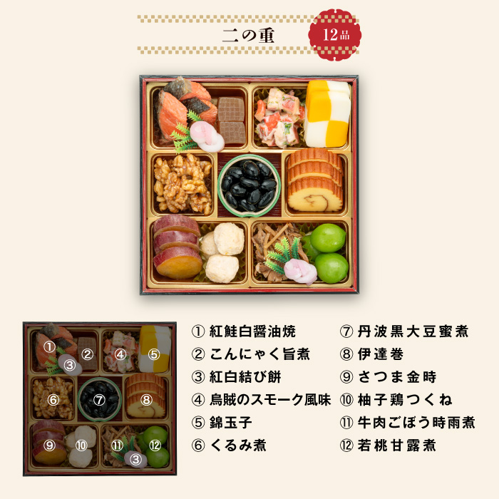 愛知県小牧市のふるさと納税 千賀屋謹製 2026年 迎春おせち料理「おもいやり」和風三段重 3人前 全38品　冷蔵 おせち料理 年内配送 お節 冷蔵おせち 人気 [035S02]