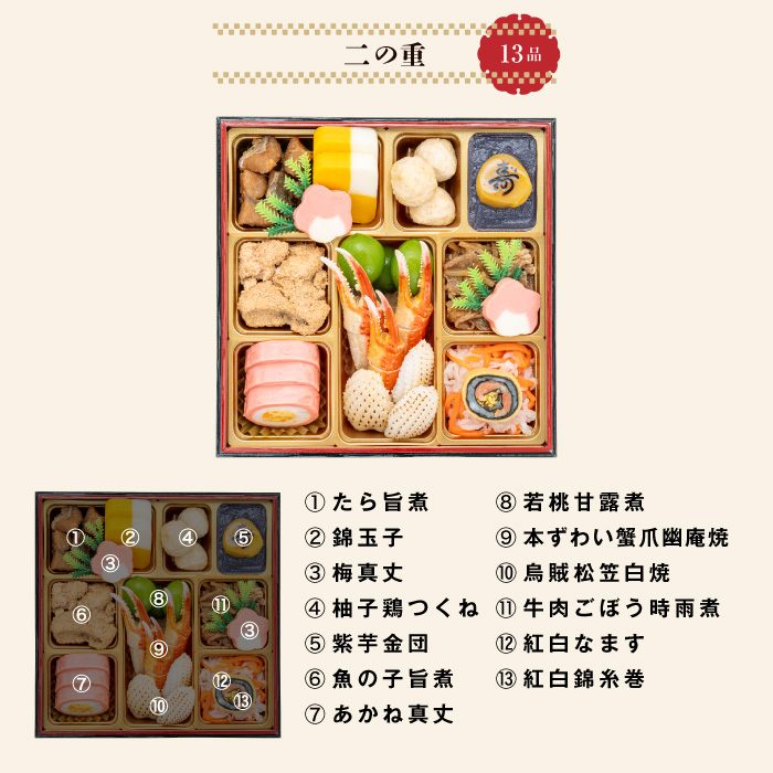愛知県小牧市のふるさと納税 千賀屋謹製 2026年 迎春おせち料理「祝華千」和風三段重 3人前 全41品　冷蔵 おせち料理 年内配送 お節 冷蔵おせち 人気[035S03]　［料亭おせち 冷蔵おせち チルドおせち 年内配送おせち 三段重おせち 数量限定おせち 新春おせち 千賀屋謹製おせち おせち料理 高級おせち 老舗おせち］