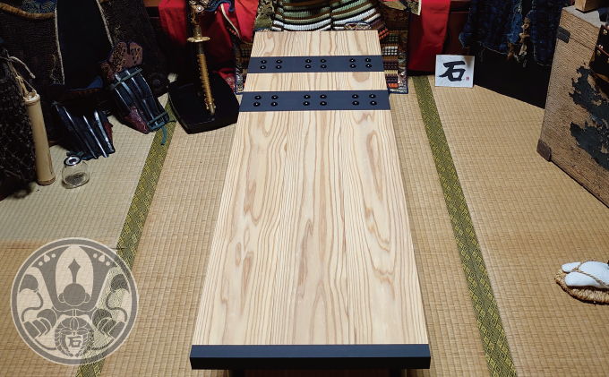 関ケ原戦国甲冑館オリジナル陣盾テーブル本物版