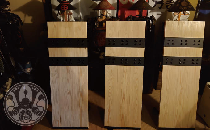 関ケ原戦国甲冑館オリジナル陣盾テーブル本物版