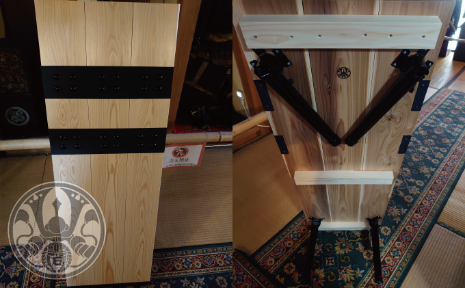 関ケ原戦国甲冑館オリジナル陣盾テーブル簡易版