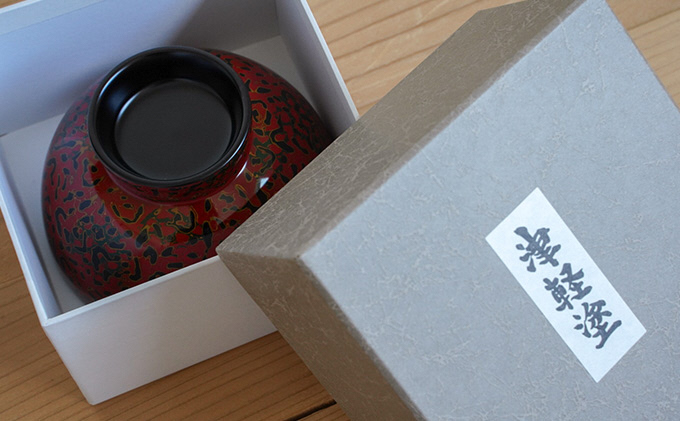 津軽塗　汁椀1客・唐塗 赤上 食器 工芸品 伝統技術 手作り 