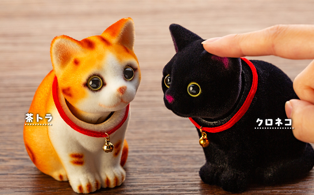 フロッキー 首ふりネコちゃん 雑貨 インテリア 置物 動物