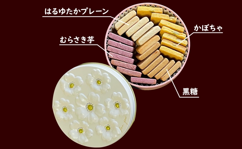 はるゆたかクッキー缶(ブーケ缶&サーカス缶)｜北海道 滝川市 クッキー 缶 お菓子 おかし 菓子 かし 焼き菓子 洋菓子