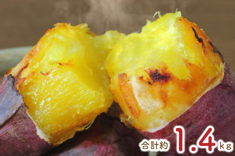 茨城県行方市のふるさと納税 【2025年9月末より順次発送】★少し大きめサイズ★熟成紅はるか冷凍焼き芋約1.2kg＋おまかせ品種さつまいも 合計約1.4kg｜さつまいも サツマイモ さつま芋 焼き芋 やきいも 冷凍 冷凍焼き芋 紅はるか 茨城県 行方市(EY-3)