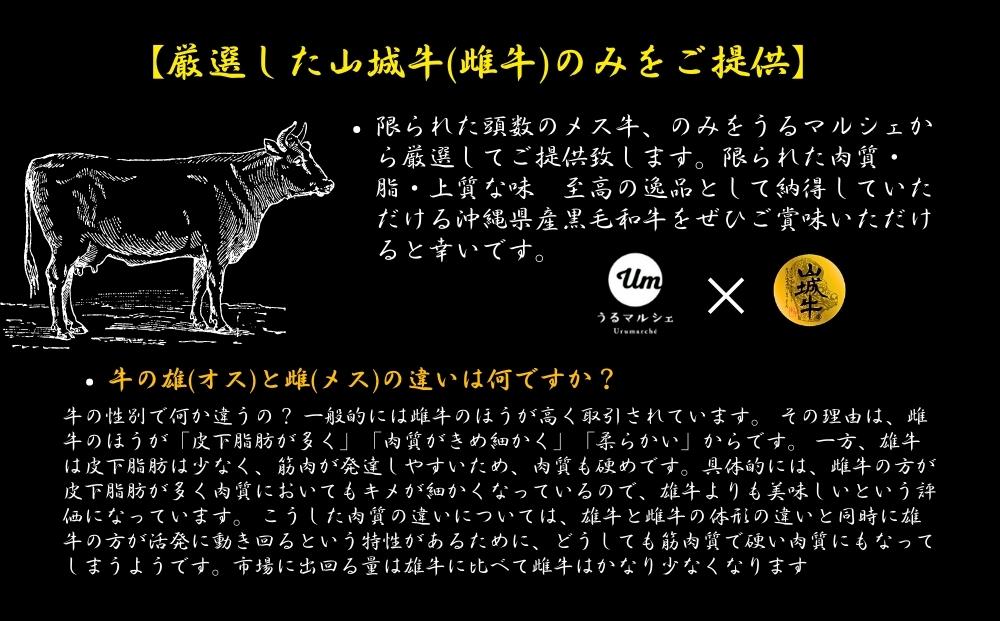 【入手困難】【幻の黒毛和牛】『山城牛』【雌牛限定】リブロース　ステーキカット250g