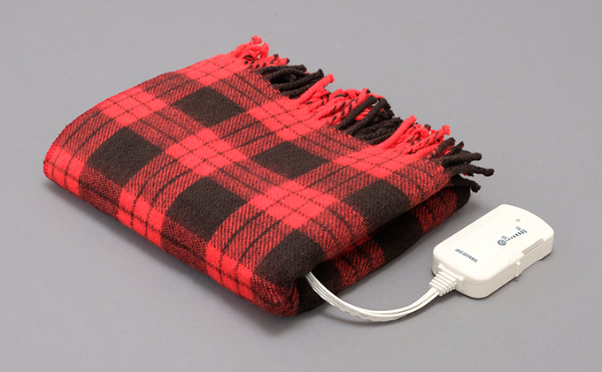 電気毛布 ブランケット ひざ掛け 120×60cm EBK-1206ZR レッド アイリスオーヤマ 温度調整 温度調節 節電 寒さ対策 暖房 電気 暖房器具 在宅勤務