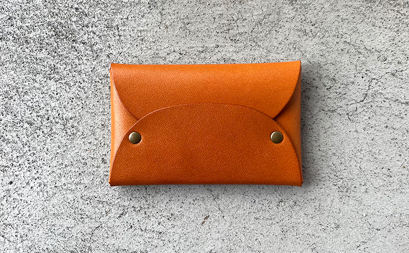 本革 差し込みフラップ名刺入れ・カードケース 栃木レザー ファッション小物 革小物 シンプル スリム設計 