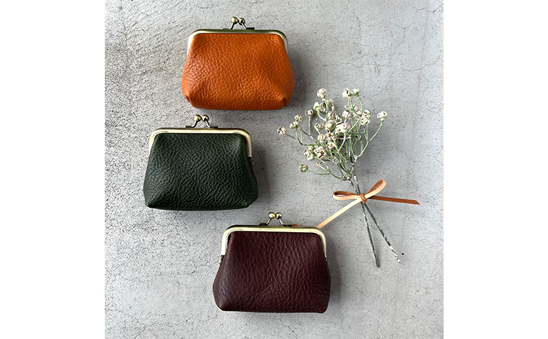 本革 がま口小物入れ 栃木レザー ファッション小物 革小物 シンプル コンパクト 大容量 クレジットカード 小銭入れ 薬入れ イヤホン入れ 