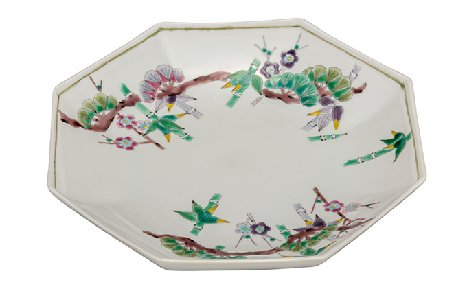 九谷焼　 8号鉢　松竹梅　a01 食器 キッチン雑貨 キッチンアイテム 雑貨 お皿 食卓 テーブルコーディネート 盛り付け 