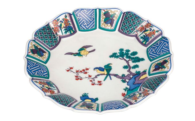 九谷焼　10号盛皿　古九谷　a01 食器 キッチン雑貨 キッチンアイテム 雑貨 お皿 食卓 テーブルコーディネート 盛り付け 