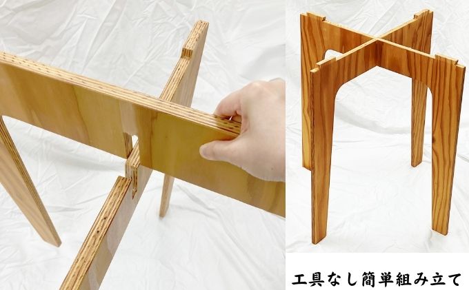 【北海道産材使用】カラマツテーブル インテリア 家具 組み立て式テーブル 組み立て式 あたたかみ ナチュラル 木製 