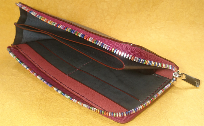 Vague　L字タイプ長財布　(バレヌブルー)