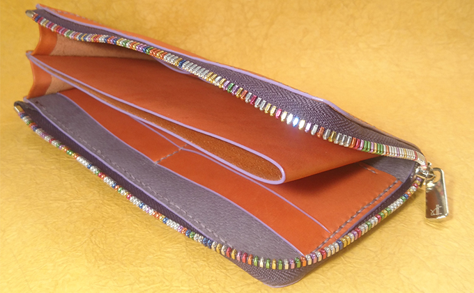 Vague　L字タイプ長財布　(ルージュ)