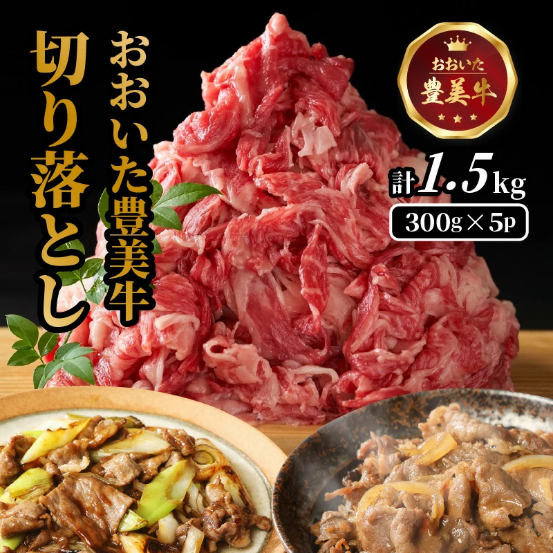 大分県国東市のふるさと納税 おおいた豊美牛切り落とし 1.5kg (300g×5P)_2263R