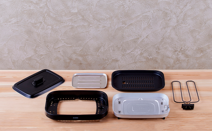 ホットプレート 大型 2枚プレート IHA-A20-B ブラック 網焼き風 焼肉 おしゃれ 焼肉プレート ホームパーティー アイリスオーヤマ 調理家電 キッチン家電 