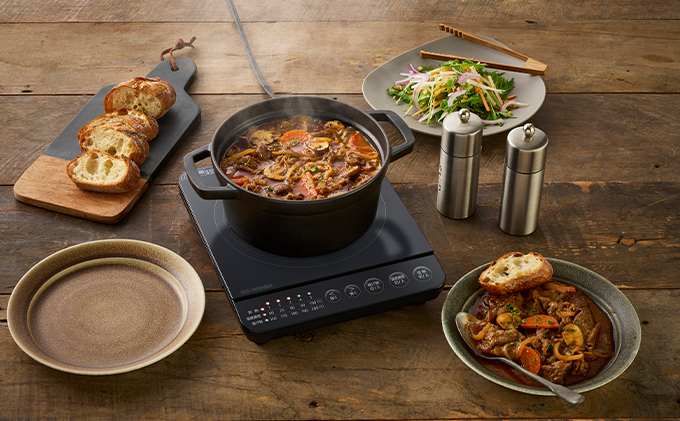 IHクッキングヒーター IHK-T392-B ブラック 卓上 コンロ IHコンロ ih 卓上コンロ 1000W コンパクト 小型 火力 鍋 加熱 揚げ物 アイリスオーヤマ 調理家電 キッチン家電 