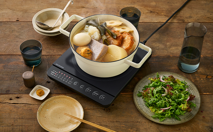 IHクッキングヒーター IHK-T391-B ブラック 卓上 コンロ IHコンロ ih 卓上コンロ 1400W コンパクト 火力 鍋 加熱 揚げ物 アイリスオーヤマ 調理家電 キッチン家電 新生活 