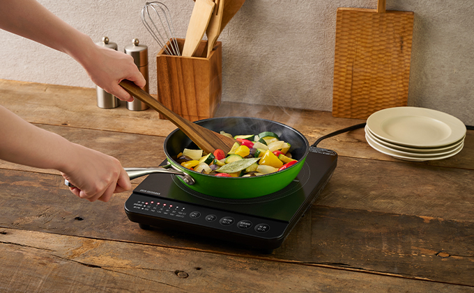 IHクッキングヒーター IHK-T391-B ブラック 卓上 コンロ IHコンロ ih 卓上コンロ 1400W コンパクト 火力 鍋 加熱 揚げ物 アイリスオーヤマ 調理家電 キッチン家電 新生活 