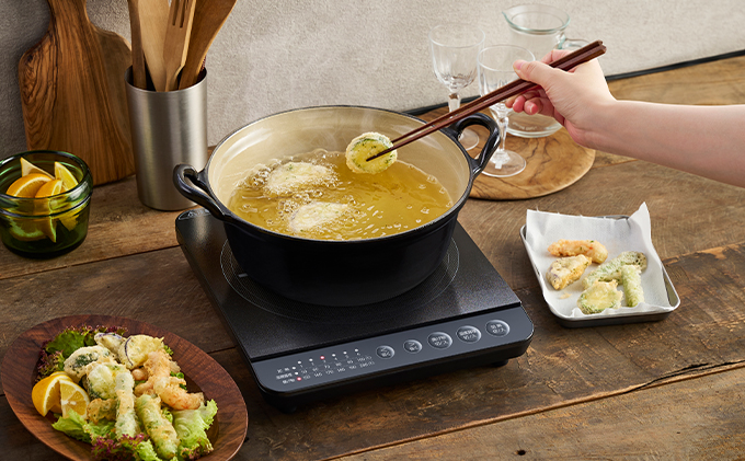 IHクッキングヒーター IHK-T391-B ブラック 卓上 コンロ IHコンロ ih 卓上コンロ 1400W コンパクト 火力 鍋 加熱 揚げ物 アイリスオーヤマ 調理家電 キッチン家電 新生活 