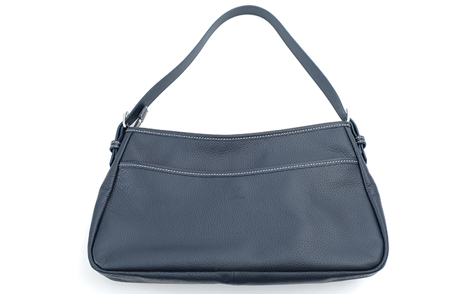 Wポケットハンドバック(紺)