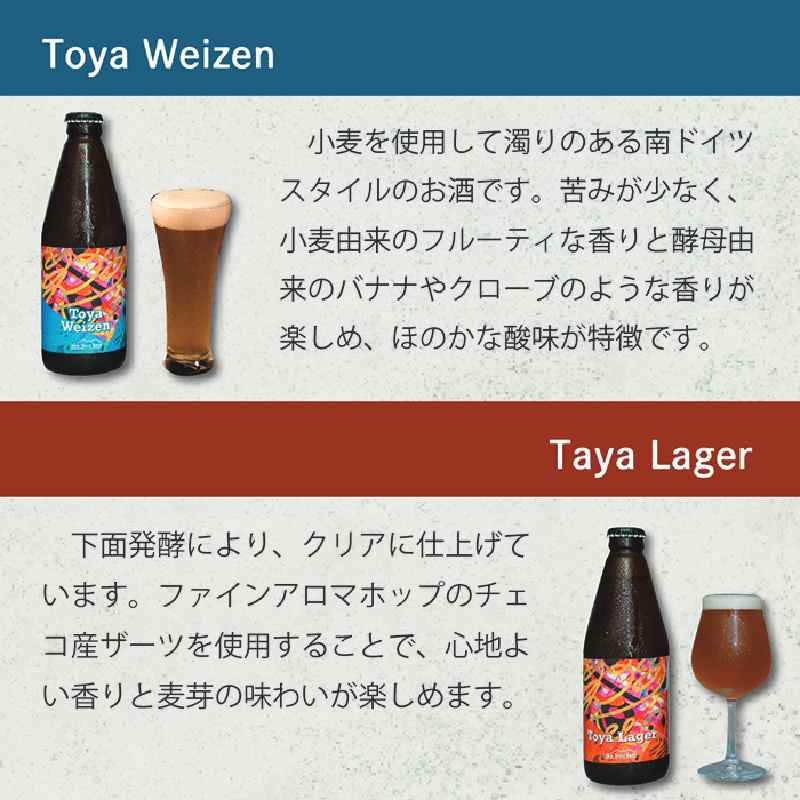 Lake Toya Beer クラフトビール 定番4種4本セット(紙コースター2枚付) 3カ月連続お届け お酒 瓶ビール アルコール 晩酌 バーベキュー BBQ 家飲み 宅飲み 飲み比べ 