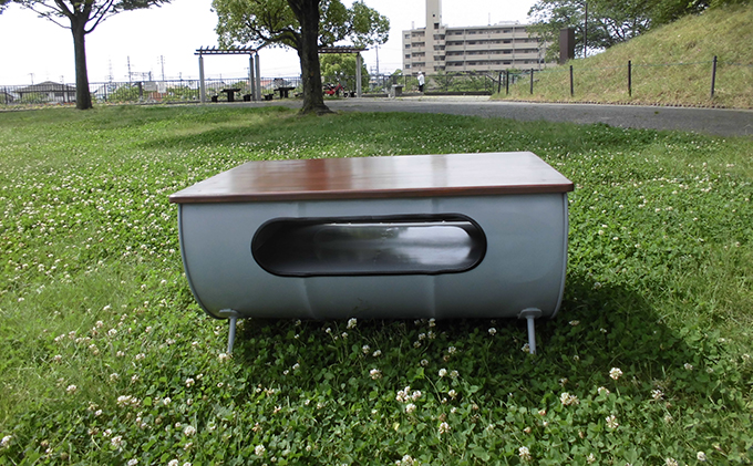 ドラム缶リメイクNo.2 🛢️Side Table 60ℓ #ドラム缶 #ドラム缶サイドテーブル