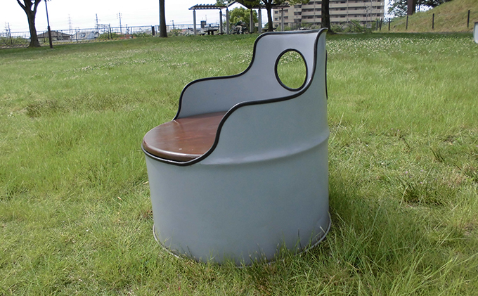 ドラム缶リメイク品　丸イス インテリア おしゃれ 雑貨 家具 手作り あじわい タイリッシュ リビング 店舗 お店 