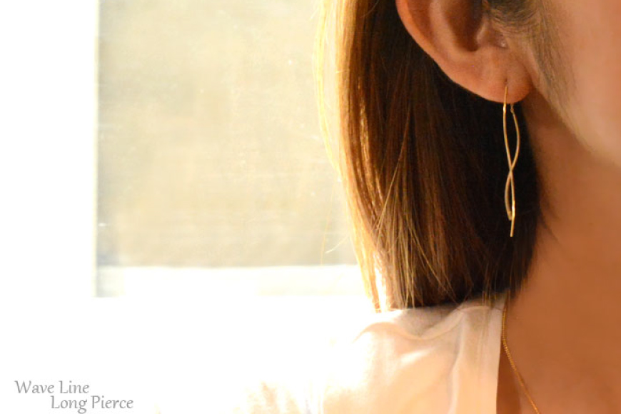 山梨県中央市のふるさと納税 ピアス K10 ロングピアス アメリカンピアス ジュエリーケース付き [シエロ 山梨県 中央市 21470770] アクセサリー ジュエリー アクセ ゴールド 10金 チェーン レディース 線 華奢