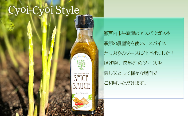 アスパラガス スパイスソース 2本(1本あたり200ml) 調味料 ソース ウスターソース スパイスたっぷり 揚げ物 肉料理 味付け 揚げ物のソース 肉料理のソース 