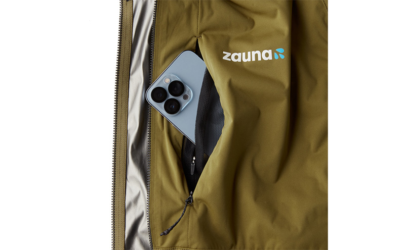 zauna suit / ザウナスーツ　KHAKI　カーキ　着るサウナ ファッション デトックスウェア Ag素材 保温性 セットアップ 静音性 軽量性 