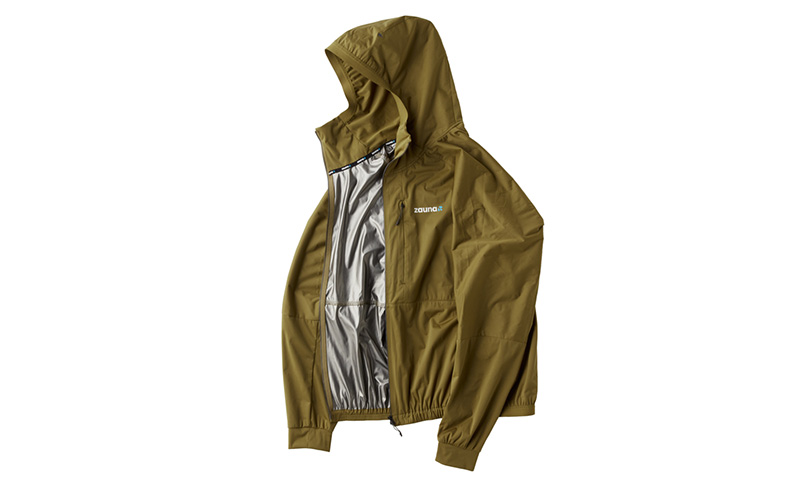 zauna suit / ザウナスーツ　KHAKI　カーキ　着るサウナ ファッション デトックスウェア Ag素材 保温性 セットアップ 静音性 軽量性 