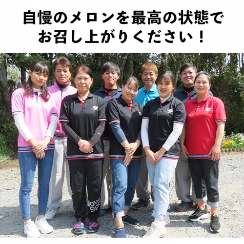 鹿児島県志布志市のふるさと納税 【春限定・数量限定】牧さんの訳ありメロン 赤玉(赤肉)1玉 a1-057-s