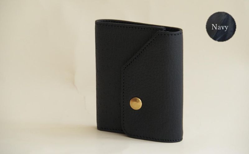 FACE-C　【数量限定】革のカシミヤ　国産野生鹿革を使用した三つ折り財布 ファッション 小物 コンパクト 軽量 しなやかなさ ヴィンテージ ソフトレザー コイン 