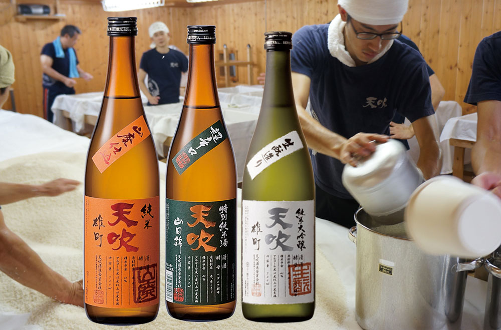 佐賀県みやき町のふるさと納税 CN030_みやき町の地酒「天吹」お燗良し 3品