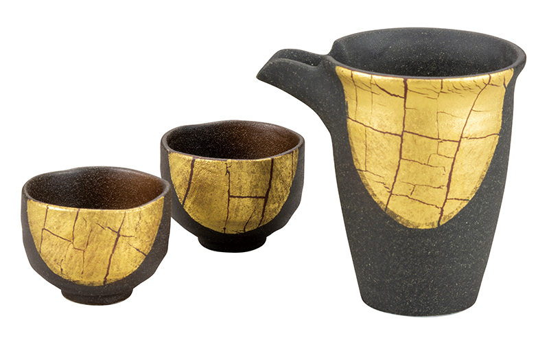 九谷焼　 晩酌揃　金箔彩 