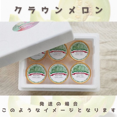 デルソーレ　ジェラート★クラウンメロン★6個　農福 お菓子 スイーツ ひんやりスイーツ デザート 食後 おやつ アイス 地元食材使用 フルーツジェラート メロンジェラート 