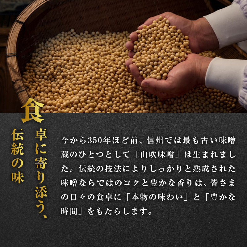 長野県小諸市のふるさと納税 味噌 山吹味噌 コクとかおり 500g×6 セット 信州味噌 みそ ミソ 熟成 信州 信州みそ 無添加  調味料 小分け 長野県 長野