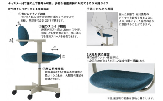 イトーキ バーテブラ03 （vertebra03）ワークチェア【 お客様組立品 ( かんたん組立 ) /   5本脚 本体：ダークグリーン SD張地：ディープオレンジ 抵抗付ウレタン双輪キャスター / 柴田文江氏デザイン / 日本製 】  オフィスチェア デスクチェア ダイニングチェア KG825SDM1G1D9CF (KG825SDM1G1D9C)【EI072W】