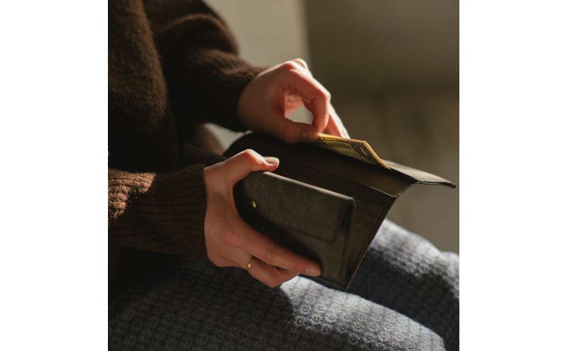 長財布（ol) ファッション小物 イタリアンオイルレザー 