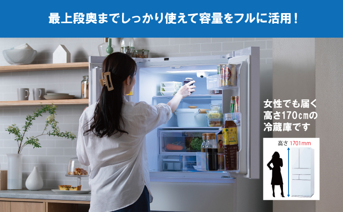 冷蔵庫 庫内カメラ付き 453L IRGN-C45A-W ホワイト 大型 大型冷蔵庫 両開き 6ドア フレンチドア 2段冷凍室 171L 急速冷凍 自動製氷 大容量 アイリスオーヤマ 