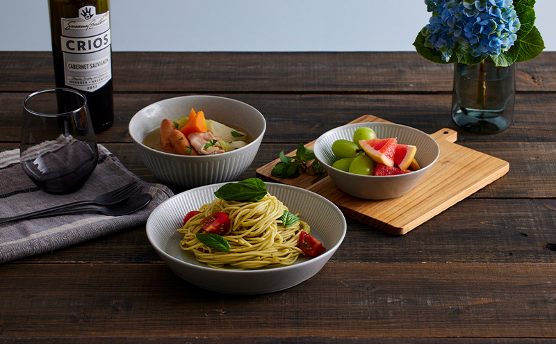 食器 3点セット MNW-3S グレー 電子レンジ 食洗器対応 磁器 新生活 アイリスオーヤマ 食器セット 