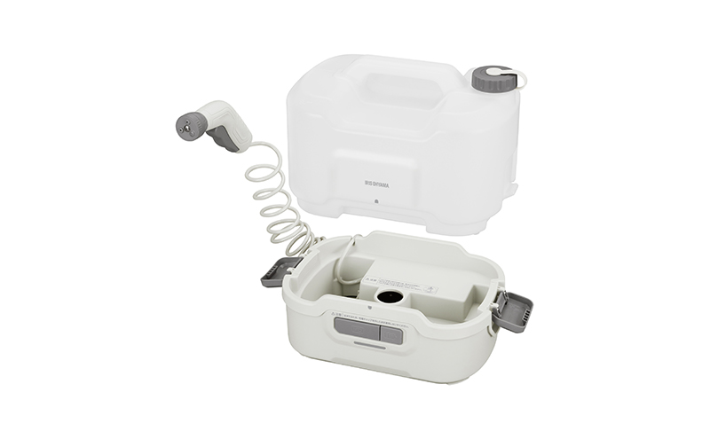 充電式ポータブルウォッシャー JPW-T81-W/H ホワイト/グレー 洗浄機 コードレス 充電式 バッテリー式 ホース タンク 温水洗浄 大容量 洗車 ガーデニング 屋外 持ち運び アイリスオーヤマ 掃除グッズ 