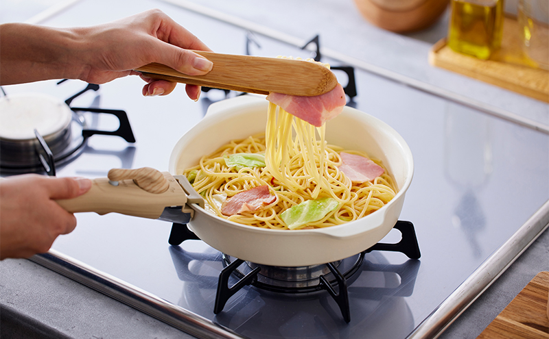 フライパン セット 6点 セット 取っ手が取れる DPAN-6S アイボリー お皿になる フライパン なべ 鍋 セット IH ガス オーブン セラミックコーティング アイリスオーヤマ キッチン用品 調理器具 新生活